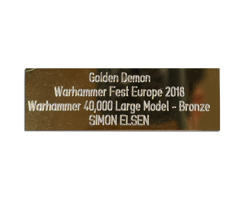 Golden Demon 2018 – 40K Large Model